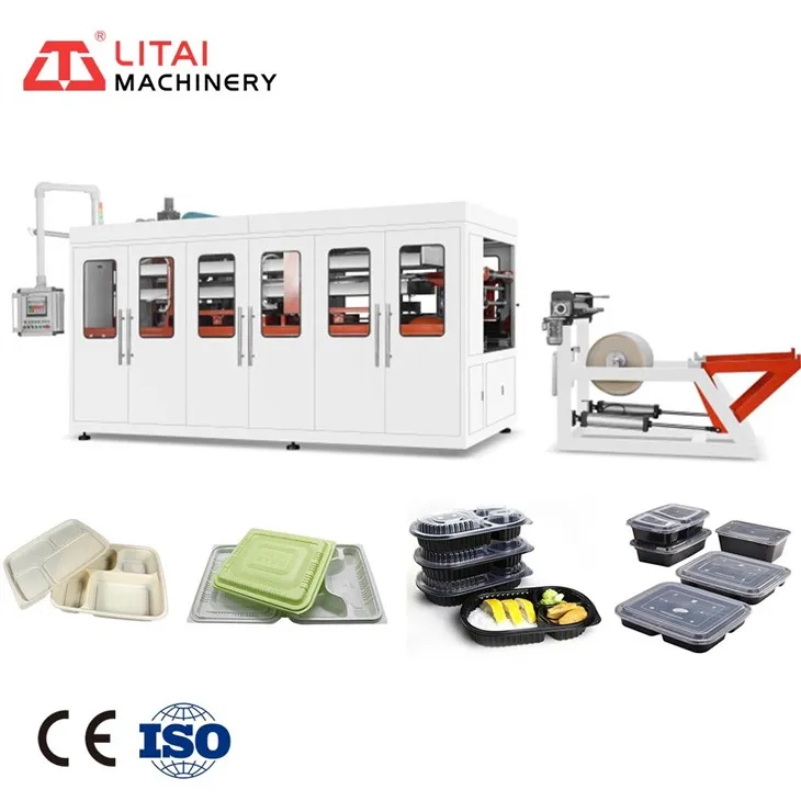 PLC Control Automatically Plastic Cup Thermoforming Machine